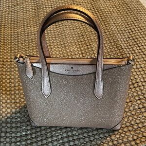 kate spade New York Glitter Tote - Rose Gold